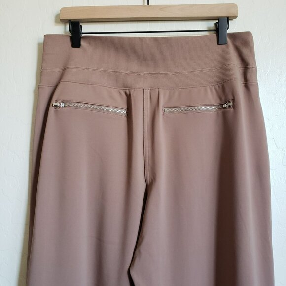Athleta Brown Wide Leg Pants with White Stripe - Picture 11 of 14